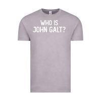 Vintage Zinc who is john galt libertarian and book quote t shirt Vintage Tee - linhVisuals