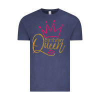 Vintage Denim birthday queen shirt, womens birthday shirt, birthday t shirt Vintage Tee - linhVisuals