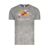 Cloud Rock retro maryland crab state flag vintage travel tank top Vintage Tee - linhVisuals