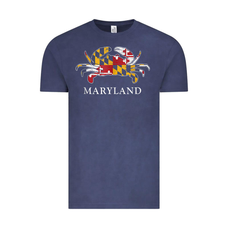Retro Maryland Crab State Flag Vintage Travel Tank Top Vintage Tee by linhVisuals | Teevron