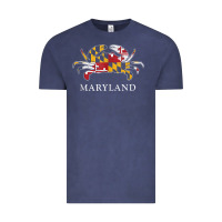 Vintage Denim retro maryland crab state flag vintage travel tank top Vintage Tee - linhVisuals