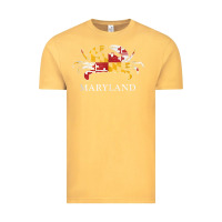 Vintage Mustard retro maryland crab state flag vintage travel tank top Vintage Tee - linhVisuals