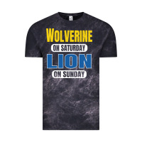 Cloud Black wolverine on saturday lion on sunday fans detroit vintage pullover hoo Vintage Tee - linhVisuals