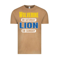 Vintage Camel wolverine on saturday lion on sunday fans detroit vintage pullover hoo Vintage Tee - linhVisuals