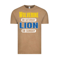 Vintage Coffee wolverine on saturday lion on sunday fans detroit vintage pullover hoo Vintage Tee - linhVisuals