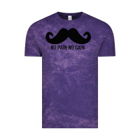 Cloud Purple MUSTACHE Vintage Tee - linhVisuals