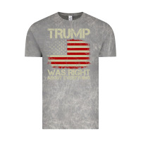 Cloud Rock vintage usa american flag trump was right about everything pullover ho Vintage Tee - linhVisuals