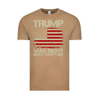 Vintage Coffee vintage usa american flag trump was right about everything pullover ho Vintage Tee - linhVisuals