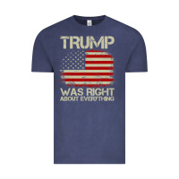 Vintage Denim vintage usa american flag trump was right about everything pullover ho Vintage Tee - linhVisuals