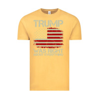 Vintage Mustard vintage usa american flag trump was right about everything pullover ho Vintage Tee - linhVisuals