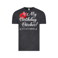 Vintage Black womens it's my birthday bitches! funny drunk party birthday girls v ne Vintage Tee - linhVisuals