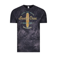 Cloud Black santa cruz, ca vintage surfers tshirt Vintage Tee - linhVisuals