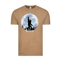 Vintage Coffee santa bigfoot christmas rock funny sasquatch believe xmas t shirt Vintage Tee - linhVisuals