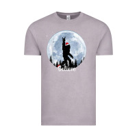 Vintage Zinc santa bigfoot christmas rock funny sasquatch believe xmas t shirt Vintage Tee - linhVisuals