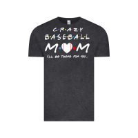 Vintage Black baseball coach crazy mom baseball Vintage Tee - linhVisuals