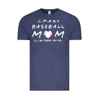 Vintage Denim baseball coach crazy mom baseball Vintage Tee - linhVisuals