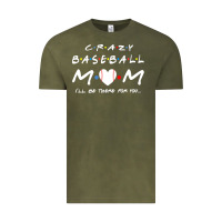 Vintage Olive baseball coach crazy mom baseball Vintage Tee - linhVisuals