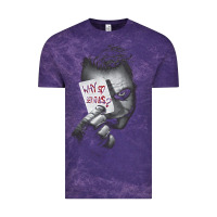 Cloud Purple us dc dark knight photo why so serious 01 black h pullover hoodie Vintage Tee - linhVisuals