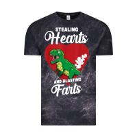 Cloud Black stealing hearts and blasting farts valentine's day t shirt Vintage Tee - linhVisuals