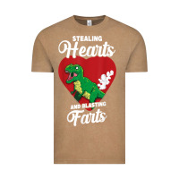 Vintage Coffee stealing hearts and blasting farts valentine's day t shirt Vintage Tee - linhVisuals