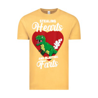 Vintage Mustard stealing hearts and blasting farts valentine's day t shirt Vintage Tee - linhVisuals