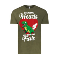 Vintage Olive stealing hearts and blasting farts valentine's day t shirt Vintage Tee - linhVisuals