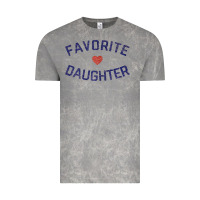 Cloud Rock womens favorite daughter heart distressed vintage faded classic t shir Vintage Tee - linhVisuals