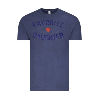 Vintage Denim womens favorite daughter heart distressed vintage faded classic t shir Vintage Tee - linhVisuals