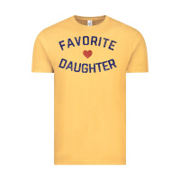 Vintage Mustard womens favorite daughter heart distressed vintage faded classic t shir Vintage Tee - linhVisuals