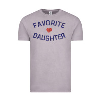 Vintage Zinc womens favorite daughter heart distressed vintage faded classic t shir Vintage Tee - linhVisuals