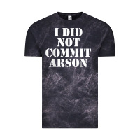 Cloud Black i did not commit arson for arson investigator t shirt Vintage Tee - linhVisuals