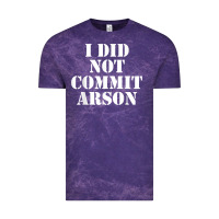 Cloud Purple i did not commit arson for arson investigator t shirt Vintage Tee - linhVisuals