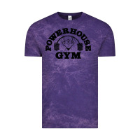 Cloud Purple POWERHOUSE GYM Vintage Tee - linhVisuals