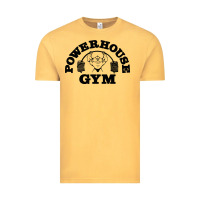 Vintage Mustard POWERHOUSE GYM Vintage Tee - linhVisuals