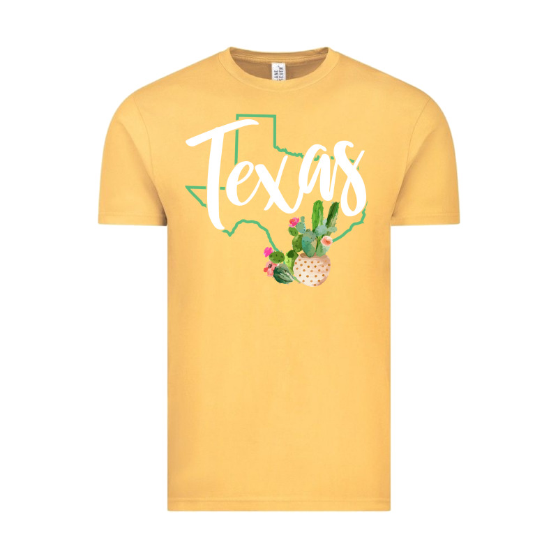 Texas State Map Pride Cactus Vintage Texas Sweatshirt Vintage Tee by linhVisuals | Teevron