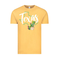 Vintage Mustard texas state map pride cactus vintage texas sweatshirt Vintage Tee - linhVisuals