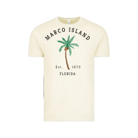 Vintage Arctic womens marco island florida colorful palm tree retro novelty art v nec Vintage Tee - linhVisuals