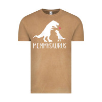 Vintage Camel womens mommysaurus mom and baby dinosaur v neck t shirt Vintage Tee - linhVisuals