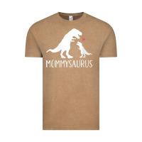 Vintage Coffee womens mommysaurus mom and baby dinosaur v neck t shirt Vintage Tee - linhVisuals