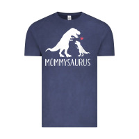 Womens Mommysaurus Mom And Baby Dinosaur V Neck T Shirt Vintage Tee | Teevron