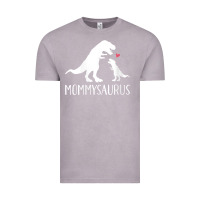 Vintage Zinc womens mommysaurus mom and baby dinosaur v neck t shirt Vintage Tee - linhVisuals