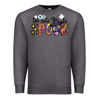 Charcoal Heather too cute to spook Premium Sweatshirt - CowhideDigitalArt