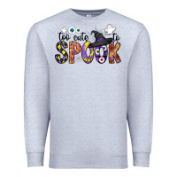 Heather Grey too cute to spook Premium Sweatshirt - CowhideDigitalArt
