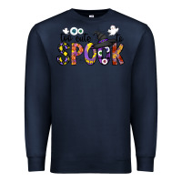 Navy too cute to spook Premium Sweatshirt - CowhideDigitalArt