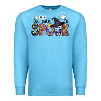 Ocean Blue too cute to spook Premium Sweatshirt - CowhideDigitalArt