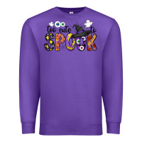 Purple too cute to spook Premium Sweatshirt - CowhideDigitalArt