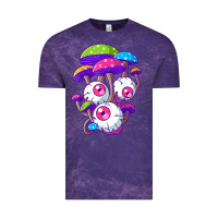 Cloud Purple psychedelic mushroom hippie magic fungus shrooms trance rave t shirt Vintage Tee - linhVisuals
