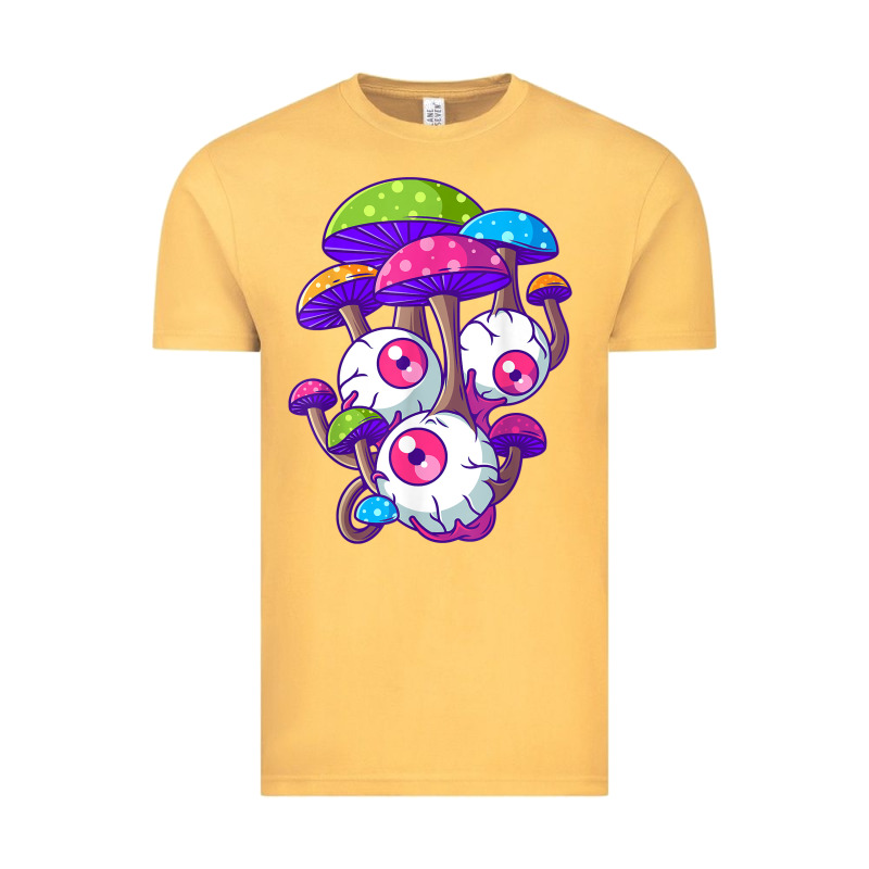 Psychedelic Mushroom Hippie Magic Fungus Shrooms Trance Rave T Shirt Vintage Tee by linhVisuals | Teevron