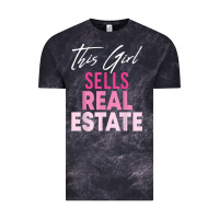 Cloud Black this girl sells real estate realtor real estate agent broker t shirt Vintage Tee - linhVisuals