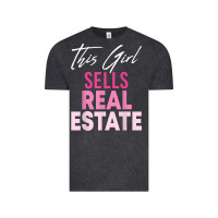 Vintage Black this girl sells real estate realtor real estate agent broker t shirt Vintage Tee - linhVisuals